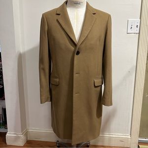 Sandro Apolo Camel Wool Cashmere Coat